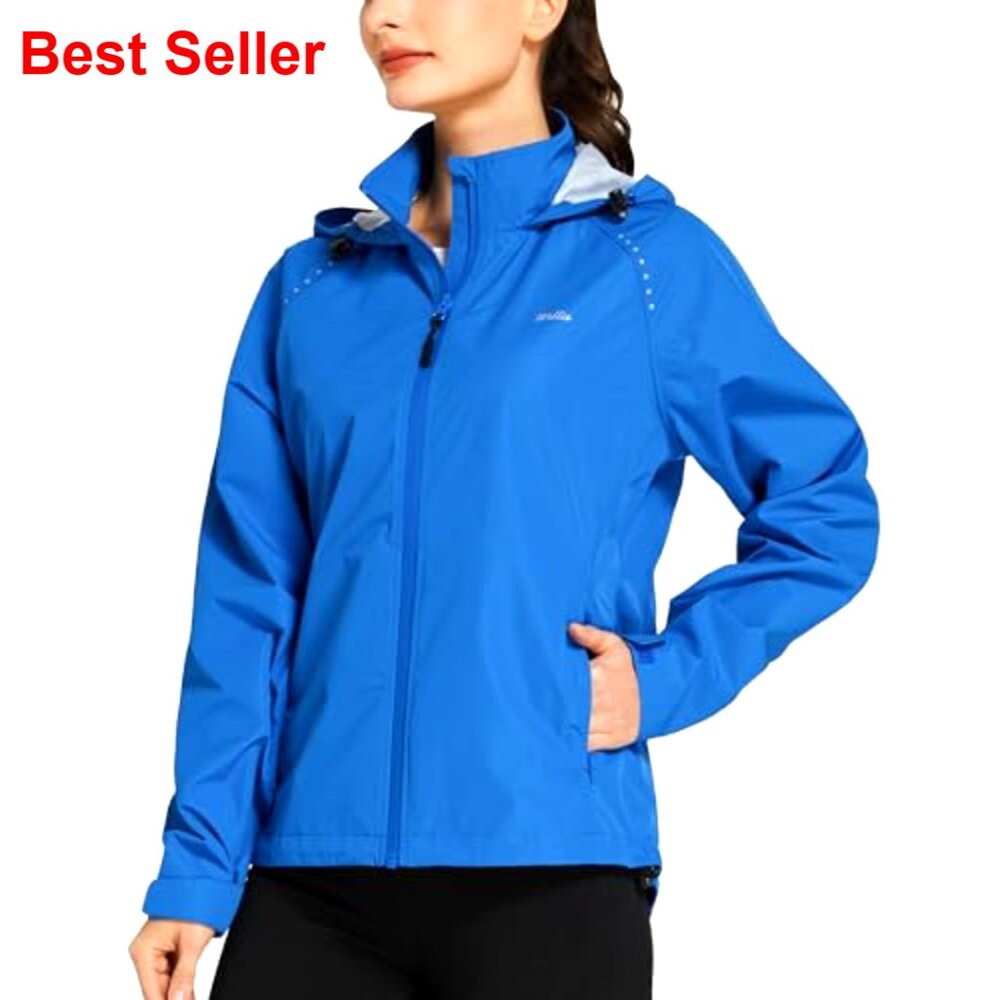 Lightweight Windbreaker Jacket Packable Hooded Wa… - image 4